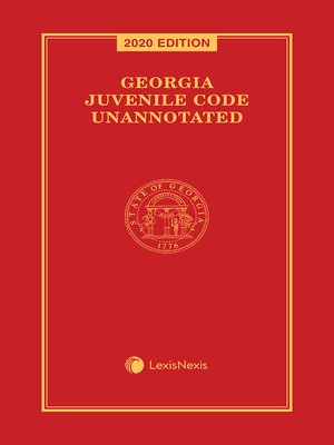 cover image of Georgia Juvenile Code Unannotated